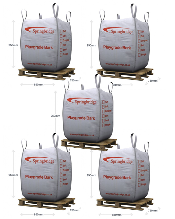 5 Standard Pine Play Grade Bark Bulk Bag Bundle